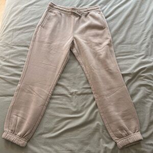 Cozy Jogger Sweatpants in Light Beige